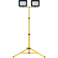 Doppelter LED-Strahler mit Stativ 2x30W 6500K IP65 Doppelter LED-Strahler mit Stativ 2x30W 6500K IP65 von GSC