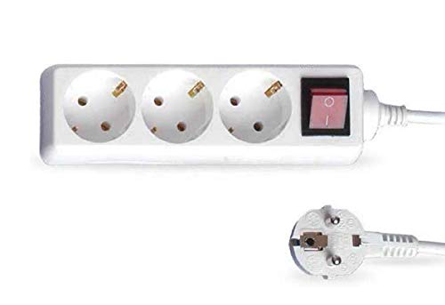 Evila – Basis Multiple 3T. mit Schalter 3 x 1,5mm 1,5 m weiß von GSC