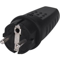 GSC - 102015000 4,8 mm wasserdichter Bipolarstecker aus Gummi Schwarz von GSC