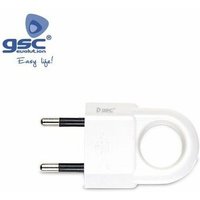 Bipolarstecker mit ergonomischem Griff 4mm Weiß GSC 000201276 von GSC