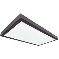 LED-Flächenleuchte Kisongo Oberfläche 36W 4200K Schwarz 90x30cm von GSC