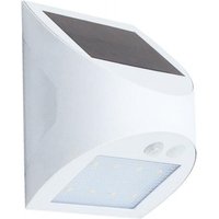 GSC - Kolam' Solar-LED-Wandleuchte mit PIR-Bewegungs- und Dämmerungssensor (3W 6000K 300lm) IP65 weiße Farbe von GSC