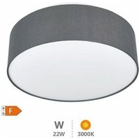 Kasker 22W led Stoff Deckenleuchte 3000K bis 6500K dimmbar Grau von GSC