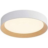 LED-Deckenleuchte Peranka 42W 4000K Weiß + Holzoptik von GSC