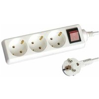 GSC - Mehrere Basis 3 Steckdosen mit Schalter 5 Meter Kabel 0000793 von GSC