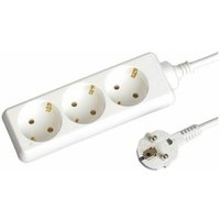 GSC - Mehrere Basis 3 Stecker 1,5 m Kabel 3x1 mm weiß 0000000 von GSC