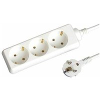 GSC - Mehrere Basis 3 Stecker 1,5 m weißes Kabel 0000008 von GSC