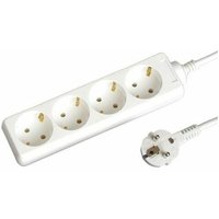 GSC - Mehrere Basis 4 Stecker 1,5 m Kabel 3x1 mm weiß 0000002 von GSC