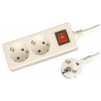 GSC - Mehrfachstecker Base 2 mit MEGA-Schalter 1,5 m Kabel 0800792 von GSC