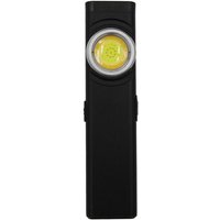 Mini ultradünne dimmbare COB-LED-Taschenlampe (5W 500lm) mit USB-C-Kabel IP20 102x25x13,8mm schwarze Farbe von GSC