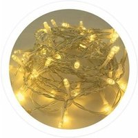 Transparente LED-Girlande 10 m, 8 Funktionen, warmes Licht von GSC