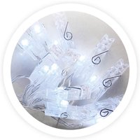 Transparente LED-Klemmen 1,35 m. Kaltes Licht von GSC