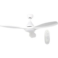 Weißer Deckenventilator Ø117cm mit LED-Lampenblock von GSC