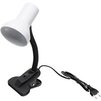 weiße Schreibtischlampe mit Klemme von GSC