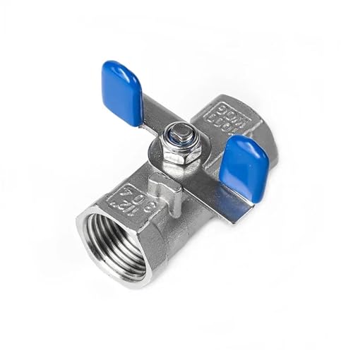1/4 "3/8" 1/2 "3/4" 1 "1-1/4" 1-1/2 "Innengewinde 304 Edelstahl Ball Ventil Mit Schmetterling Griff Wasser Gas Öl(3/8") von GSCLZ