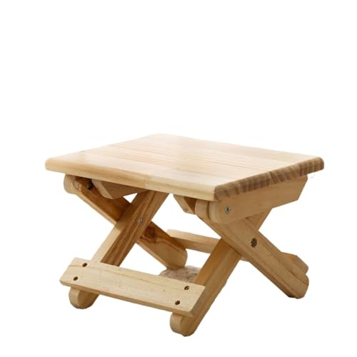 1pc Holz Klapp Tritthocker Taburete rutschfeste Badbank Hocker Wechseln Schuhe Hocker Angeln Stuhl Möbel von GSCLZ