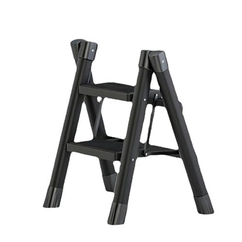 2/3-stufiger Klapptritthocker, Heimleiter, rutschfeste Klappleiter, Aufbewahrungstreppe, Blumentopfständer, stabile Stufe for Zuhause(2 Step) von GSCLZ