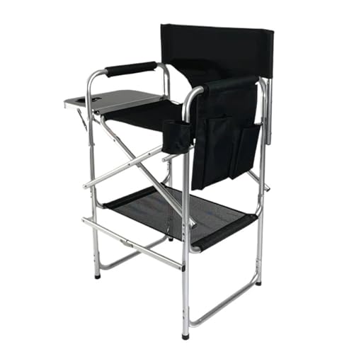 GSCLZ Einfacher Leichtgewichtler 28 Zoll-Salon-hoher faltender Direktor-Stuhl-Aluminiummake-upstühle von GSCLZ