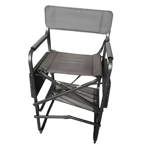 GSCLZ Klappbarer tragbarer Regisseur-Maskenbildner-Stuhl, Metall-Aluminium-Strandstühle, moderner Strandstuhl aus Holz, 6 kg(Without Headpillow) von GSCLZ