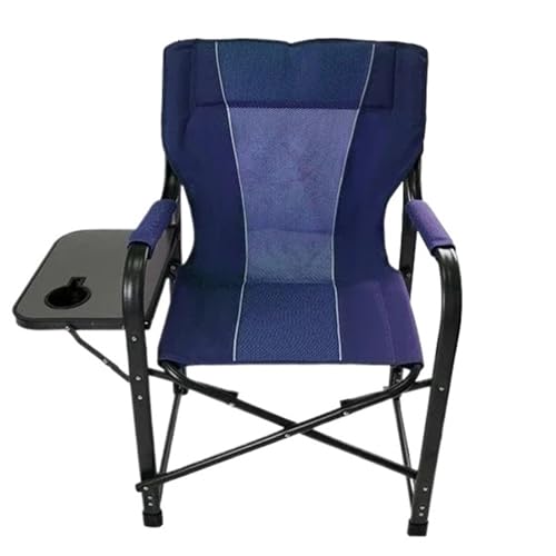 GSCLZ Outdoor-Ausrüstung Stil Freizeit Skizzierstuhl Camping Direktor Rückenlehne Bequemer Klappstuhl Angeln Tragbarer Stuhl(Blue) von GSCLZ