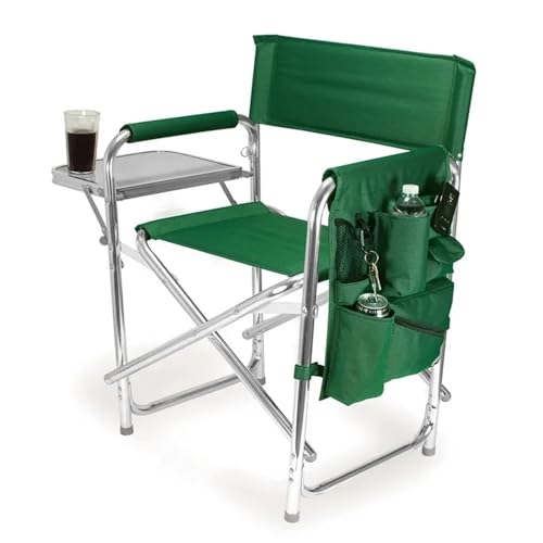 GSCLZ Outdoor Leichtgewicht Angeln Relax Klappbar Tragbarer Oxford Aluminium Director Strand Pool Stuhl(Green) von GSCLZ