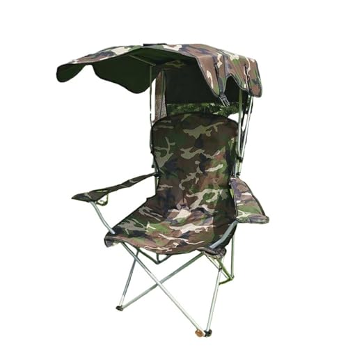 GSCLZ Outdoor Schlafsaal Regiestuhl Tragbarer Aussen Mit Markise Strand Nickerchen Stuhl Camping Klappstuhl(Multi-Colored) von GSCLZ
