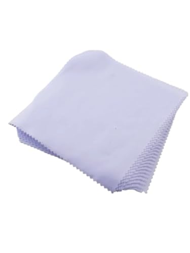 GSCLZ Putztuch 100 Stück weiß 14 x 14 cm Sublimations-Mikrofaser-Reinigungstuch Brillenputztuch Bildschirm Linsentuch schwarz grau ReinigungstüCher (Color : White) von GSCLZ