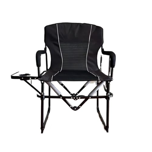 GSCLZ Regiestuhl Klappstühle Outdoor Freizeit Camping und Picknicks Angeln Klappstuhl Strandstuhl Outdoor Klappstühle(Black) von GSCLZ