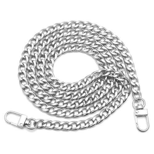 Geldbörsenkettenriemen, Handtaschenketten mit Metallschnallen for Geldbörsen, Taschen, Ersatzriemen(Silver,40cm) von GSCLZ