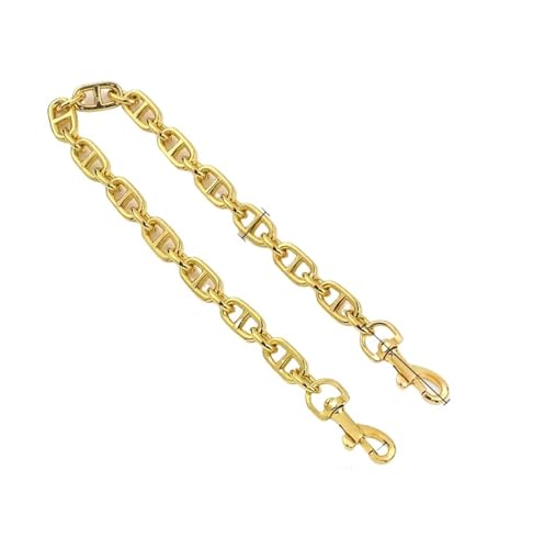 Taschengurt Crossbody Schultergurt Handtaschenkette Gürtelgurte Taschenkette Zubehör(K GOLD,40cm) von GSCLZ