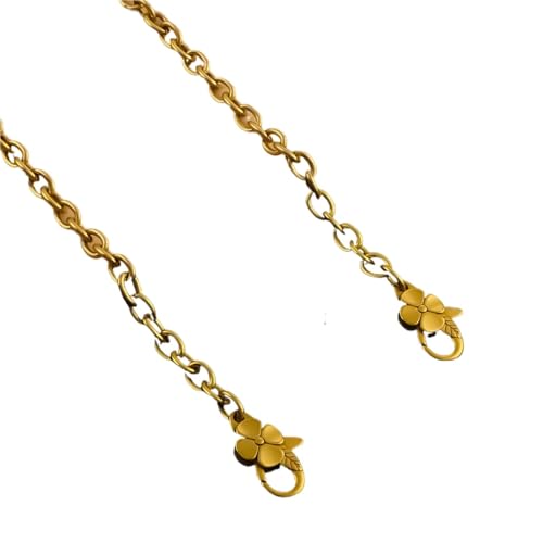 Taschenkettenriemen Ersatz-Geldbörsenkette Schultertaschenriemen Handtaschengriffketten(Old Gold,60cm) von GSCLZ