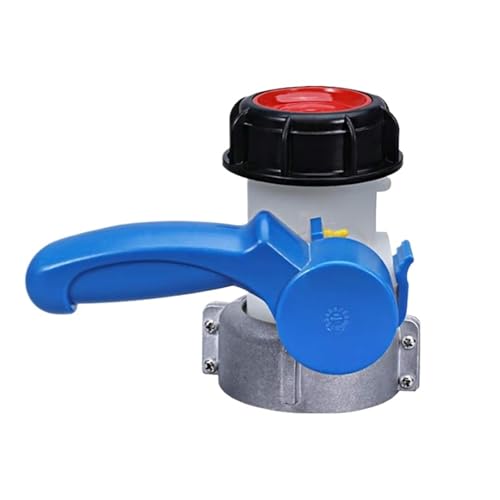 Verdicken DN40 DN50 Schmetterling Ventil 1000L Tank Stecker Garten Schlauch Adapter Container Outlet Control Werkzeug Ball(DN50) von GSCLZ