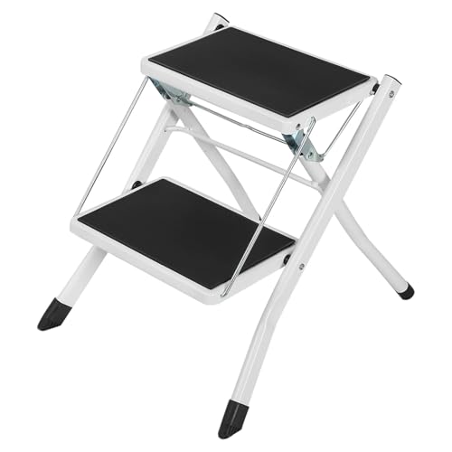 rutschfeste Little Giant 2 Sicherheits-Trittleiter, klappbare Tritthocker mit Werkzeugablage, rutschfeste Klappleiter, Klappleiter von GSCLZ