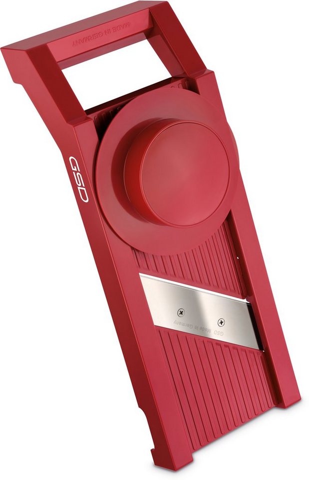 GSD HAUSHALTSGERÄTE Gemüsehobel Universal-Gemüsehobel „3-in-1“, Edelstahl, Kunststoff, 3 verschiedene Scheibenstärken von GSD HAUSHALTSGERÄTE