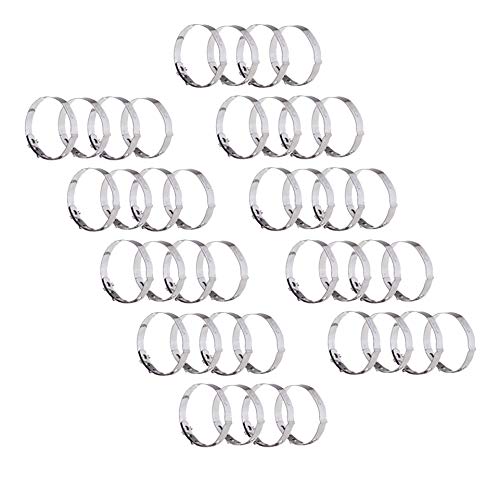 40er SET Rouladenringe (10 x 4-er Set) / bis Ø 5,5 cm verstellbar/Edelstahl/Rouladen-Ringe/GSD von GSD