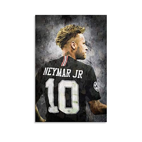 GSDGH Poster, Motiv: Superstar Fußballspieler Neymar Jr, PSG, HD-Poster, dekoratives Gemälde, Leinwand, Wandkunst, Wohnzimmer, Poster, Schlafzimmer, Gemälde, 50 x 75 cm von GSDGH