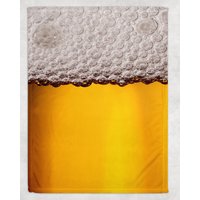 Bierdecke/Bier Fleece Decke Kuschelige Erwachsene von GSFabricArts