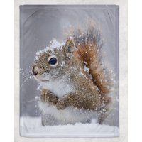 Eichhörnchen Decke/Fleece Kinderdecke von GSFabricArts