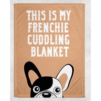 Frenchie Kuscheldecke, Fleece Wurf, Hundewurf, Weihnachtsgeschenke, Decke, Mom von GSFabricArts