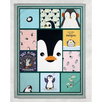 Just A Girl Who Love Pinguine Decke, Decke Für Geschenke, Familien - Decken Mädchen Und Jungen von GSFabricArts