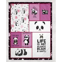 Panda Bär Decke, Niedliche Liebhaber Geschenk, Geschenk Für Tochter, Party, Kinderdecke von GSFabricArts