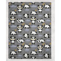 Panda Decke, Fleece Kinder Erwachsene Decke von GSFabricArts