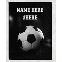 Personalisierte Fußballdecke - Fleecedecke Warme Kuscheldecke Sportdecke von GSFabricArts