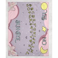 stabby Ouija Minky Decke - Decke, Kawaii Weiche Süße Weicher Überwurf, Pastelldecke, Dekor von GSFabricArts