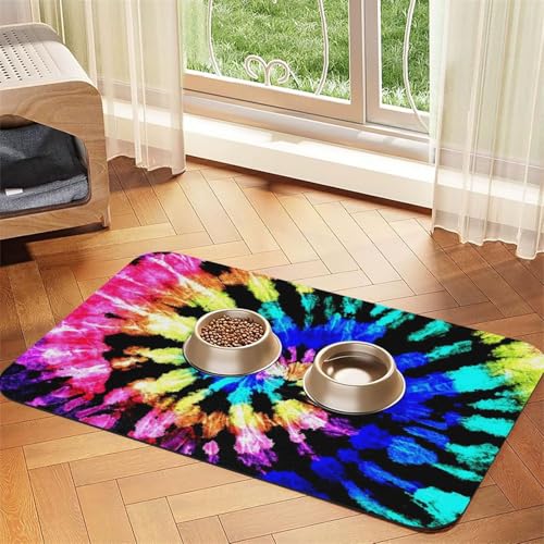 GSGCSBYMLG Exotic Tribe Batik-Stil bedruckte Haustier-Tischdecke aus saugfähigem Leder von GSGCSBYMLG