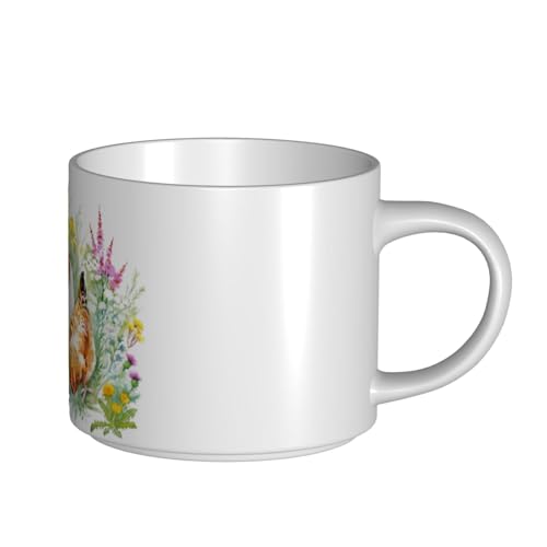 GSGCSBYMLG Keramiktasse mit Hahn-Motiv, großes Fassungsvermögen, Kaffeetasse von GSGCSBYMLG