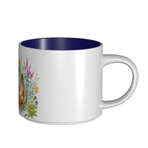 GSGCSBYMLG Keramiktasse mit Hahn-Motiv, großes Fassungsvermögen, Kaffeetasse von GSGCSBYMLG