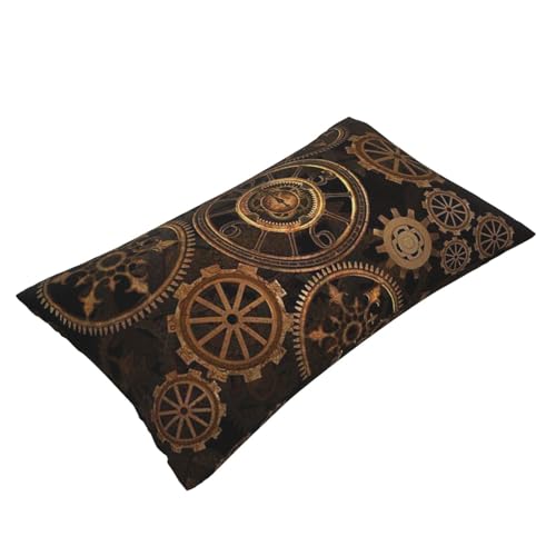 GSGCSBYMLG Kissenbezug mit Aufdruck "Gears Clock Bronze Century" aus Leinenimitat, 2 Sets von GSGCSBYMLG