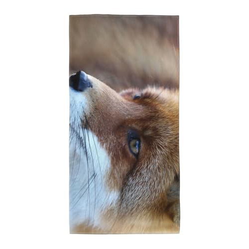 GSGCSBYMLG Langes Handtuch mit Fuchs-Motiv, Polyester-Fleece GSGCSBYMLG Langes Handtuch mit Fuchs-Motiv, Polyester-Fleece von GSGCSBYMLG