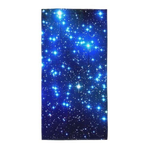 GSGCSBYMLG Langes Handtuch mit Galaxie-Stern-Motiv, Polyester-Fleece von GSGCSBYMLG